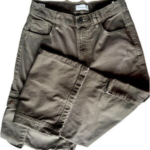 PacSun Olive Green Cargo Pants Womens 27/28 Waist Utility Straight Leg